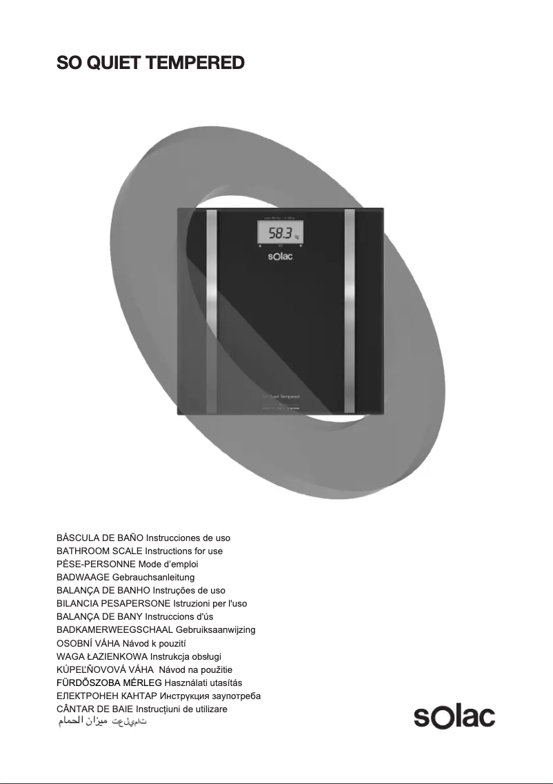 Page 1 de la notice Manuel utilisateur Solac So Quiet Tempered PD7636