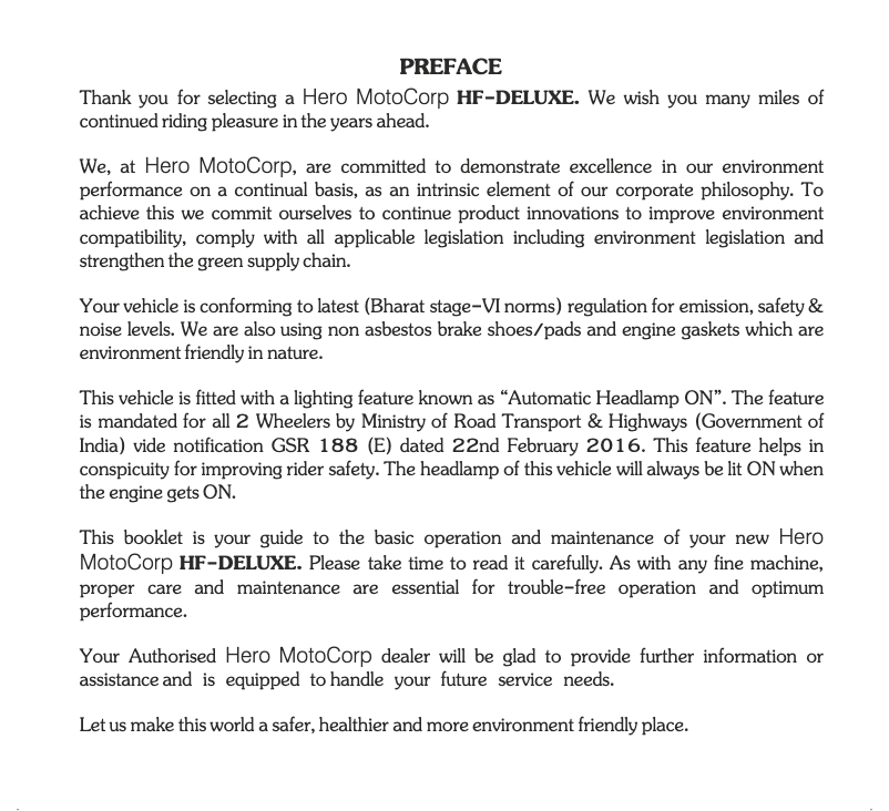 Page 1 de la notice Manuel utilisateur Hero HF-Deluxe (2022)