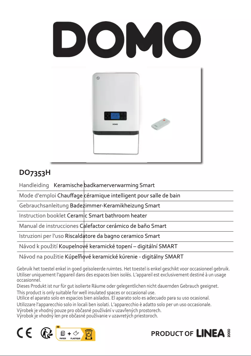 Page 1 de la notice Manuel utilisateur Domo DO7353H