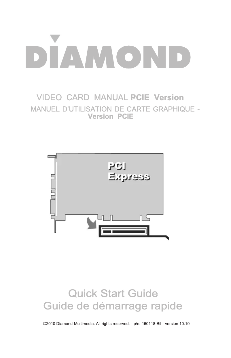 Page n°1 - Manuel utilisateur Diamond Multimedia Radeon HD 7750