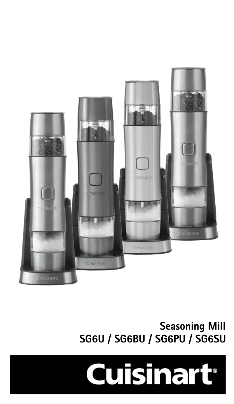 Image de la première page du manuel de l'appareil SG6BU