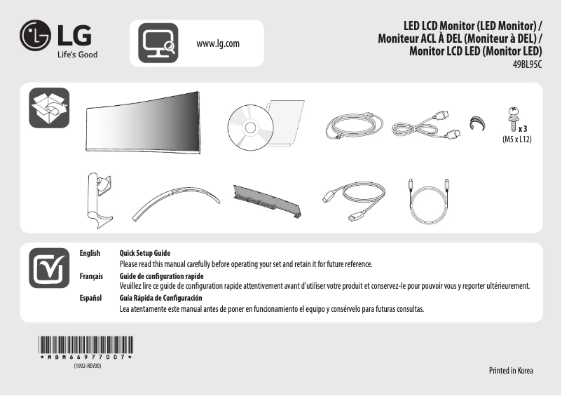 Página 1 del manual Manual de usuario LG 49BL95C