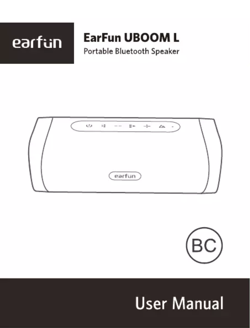 Page n°1 - Manuel utilisateur EarFun UBOOM L