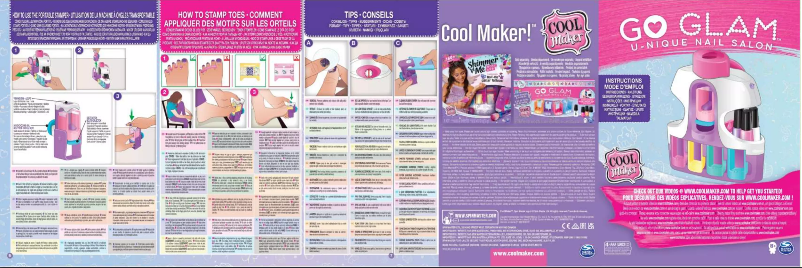 Page 1 de la notice Manuel utilisateur Cool Maker Go Glam