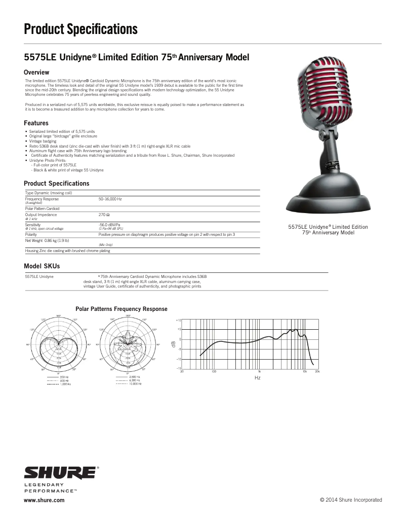Image de la première page du manuel de l'appareil 5575LE