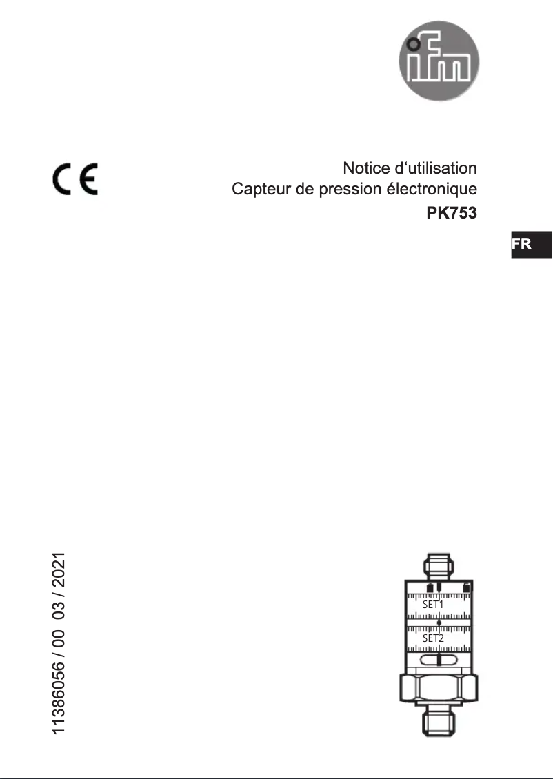 Page n°1 - Manuel utilisateur IFM PK7532