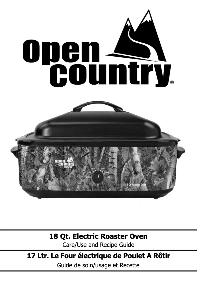 Page 1 de la notice Manuel utilisateur Open Country Nesco 4818-17