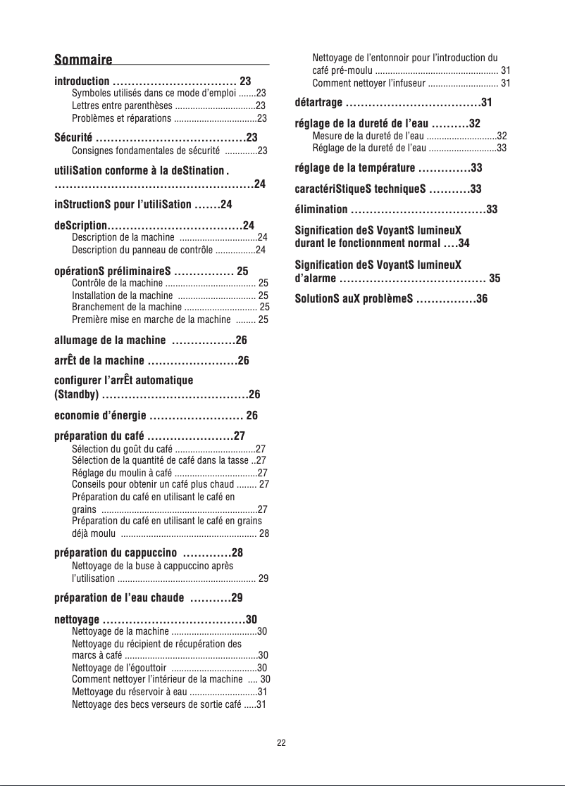 Page n°1 - Manuel utilisateur DeLonghi Caffe Corso ESAM 2800.SB