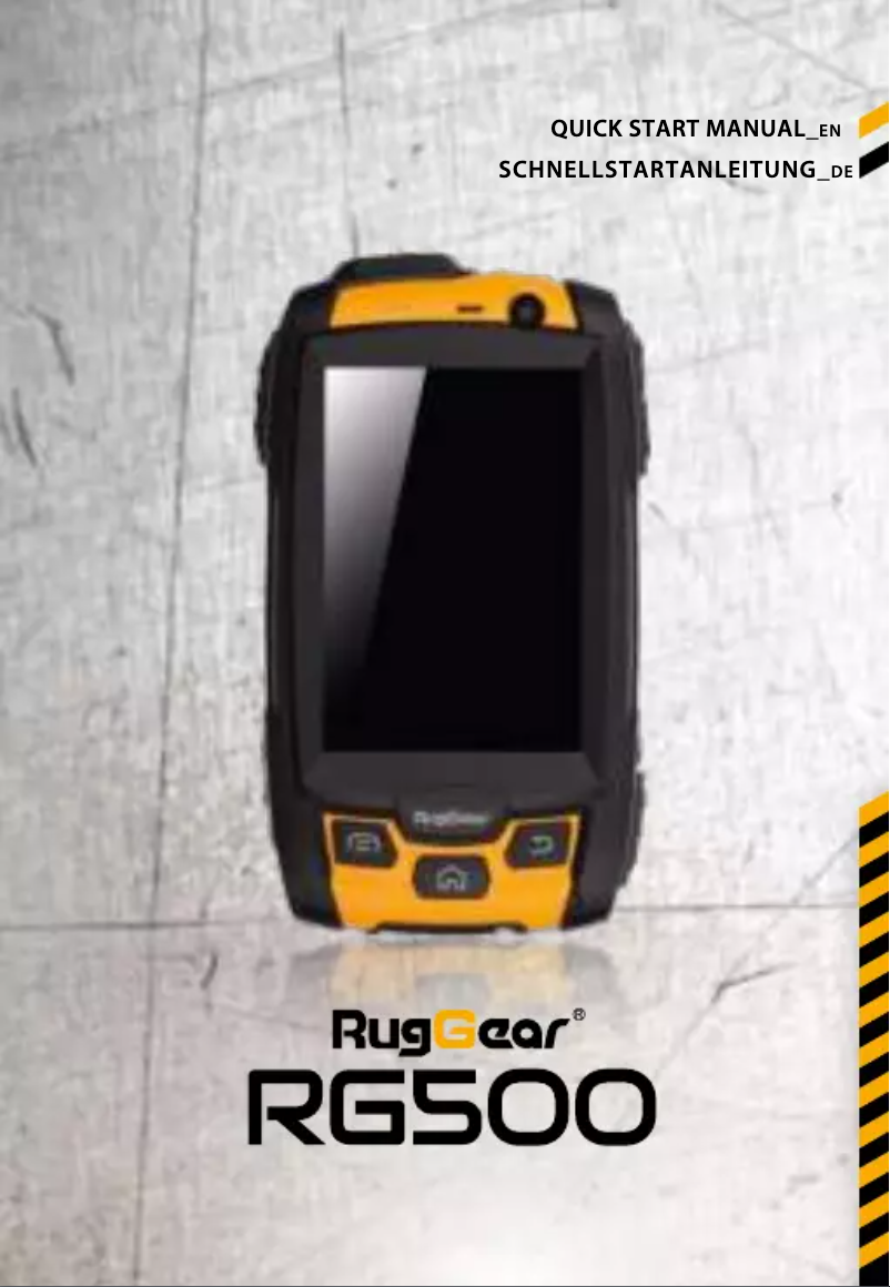 Page n°1 - Manuel utilisateur RugGear RG500