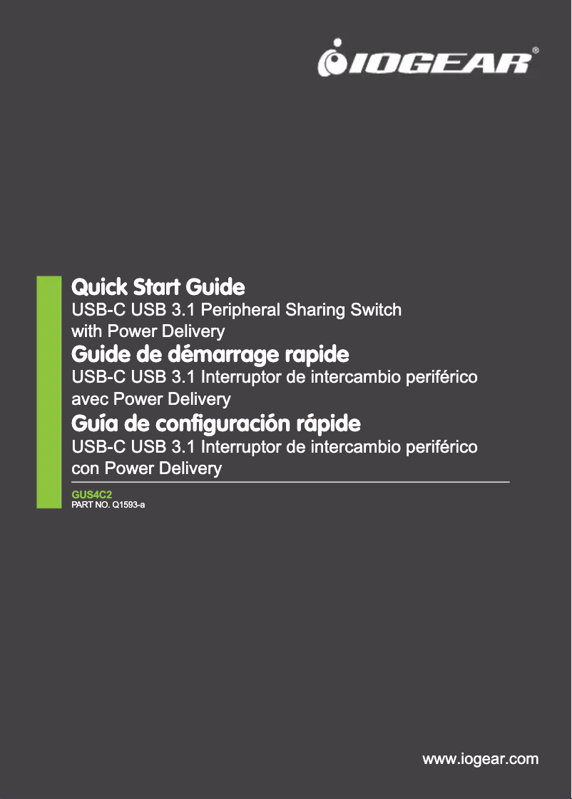 Página 1 del manual Manual de usuario iogear GUS4C2