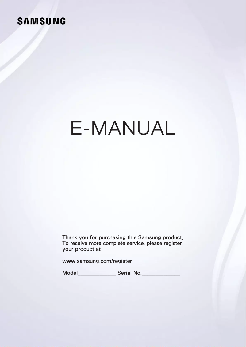 Page n°1 - Manuel utilisateur Samsung UE40JU6070UXZG