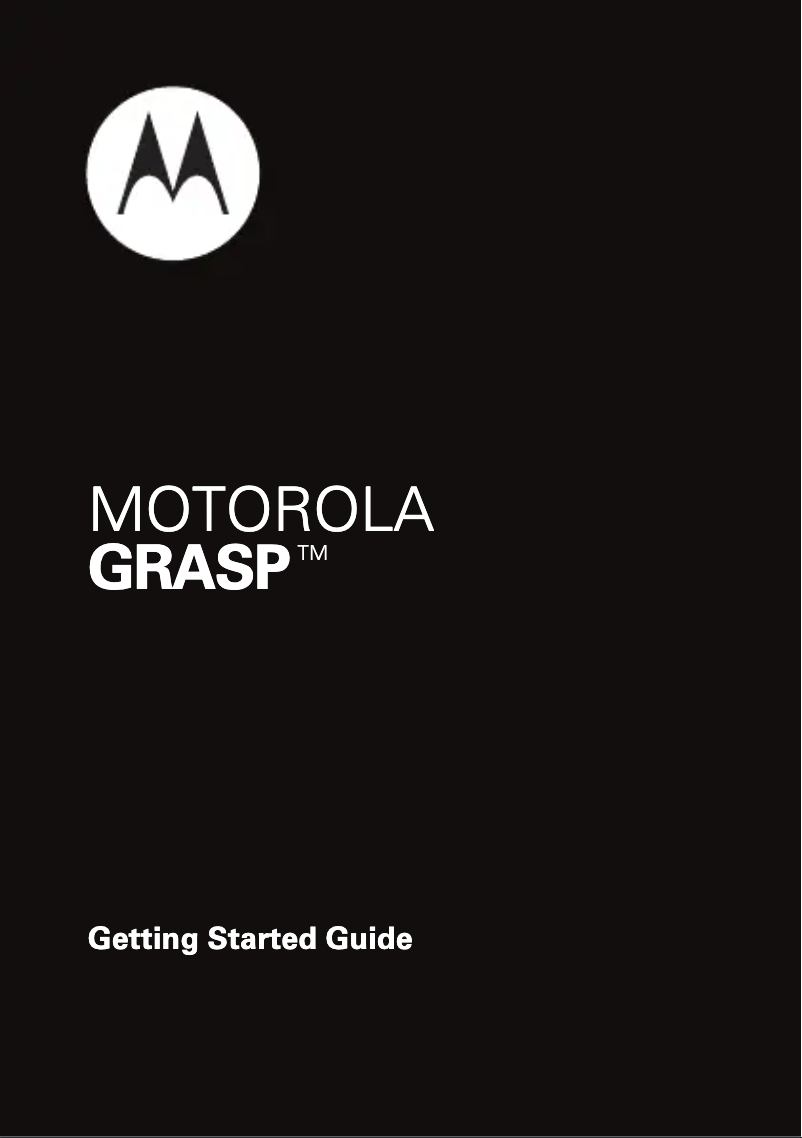 Page n°1 - Manuel utilisateur Motorola Grasp WX404