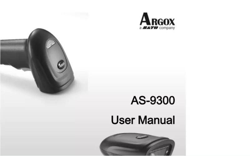 Image de la première page du manuel de l'appareil AS-9300