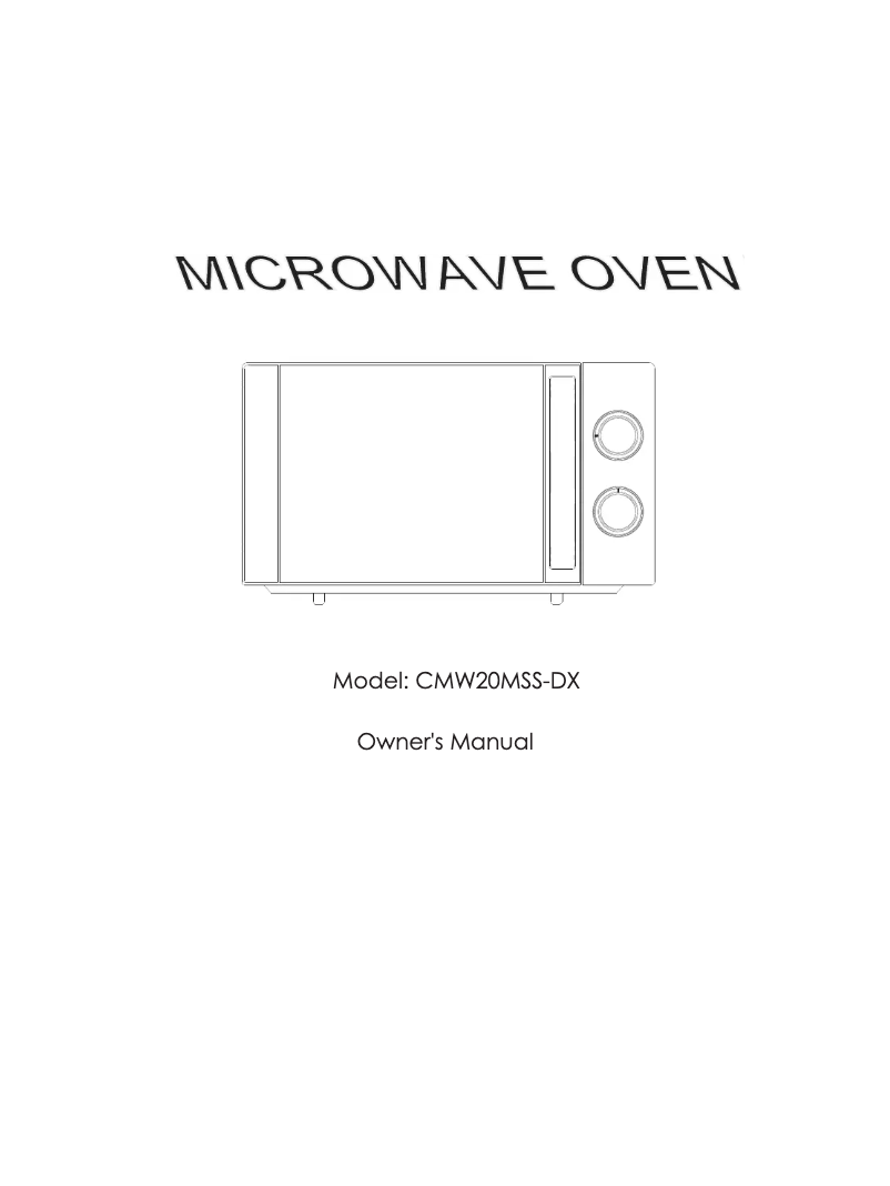 Page n°1 - Manuel utilisateur Candy CMW20MSS-DX