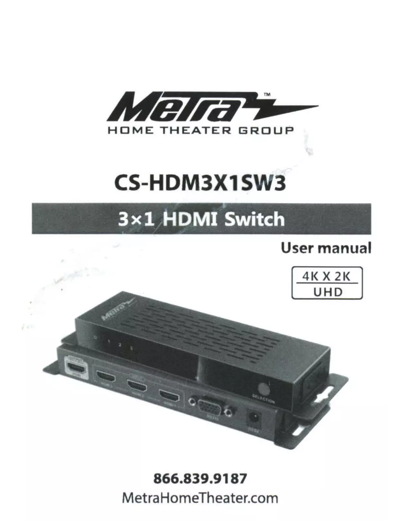 Image de la première page du manuel de l'appareil CS-HDM3X1SW3