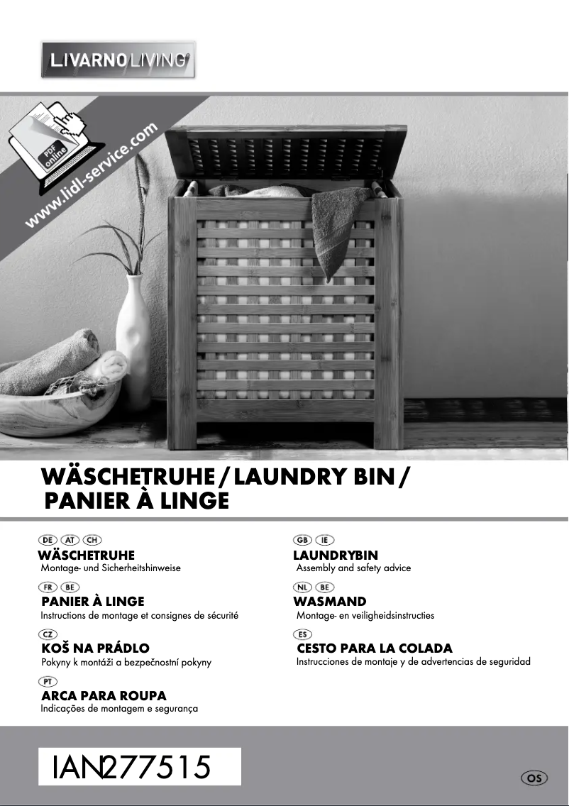 Page 1 de la notice Manuel utilisateur Livarno Lux IAN 277515