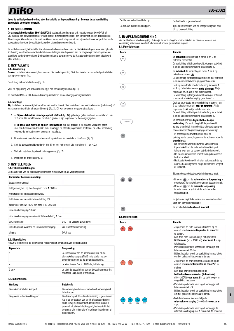 Image de la première page du manuel de l'appareil 350-20062