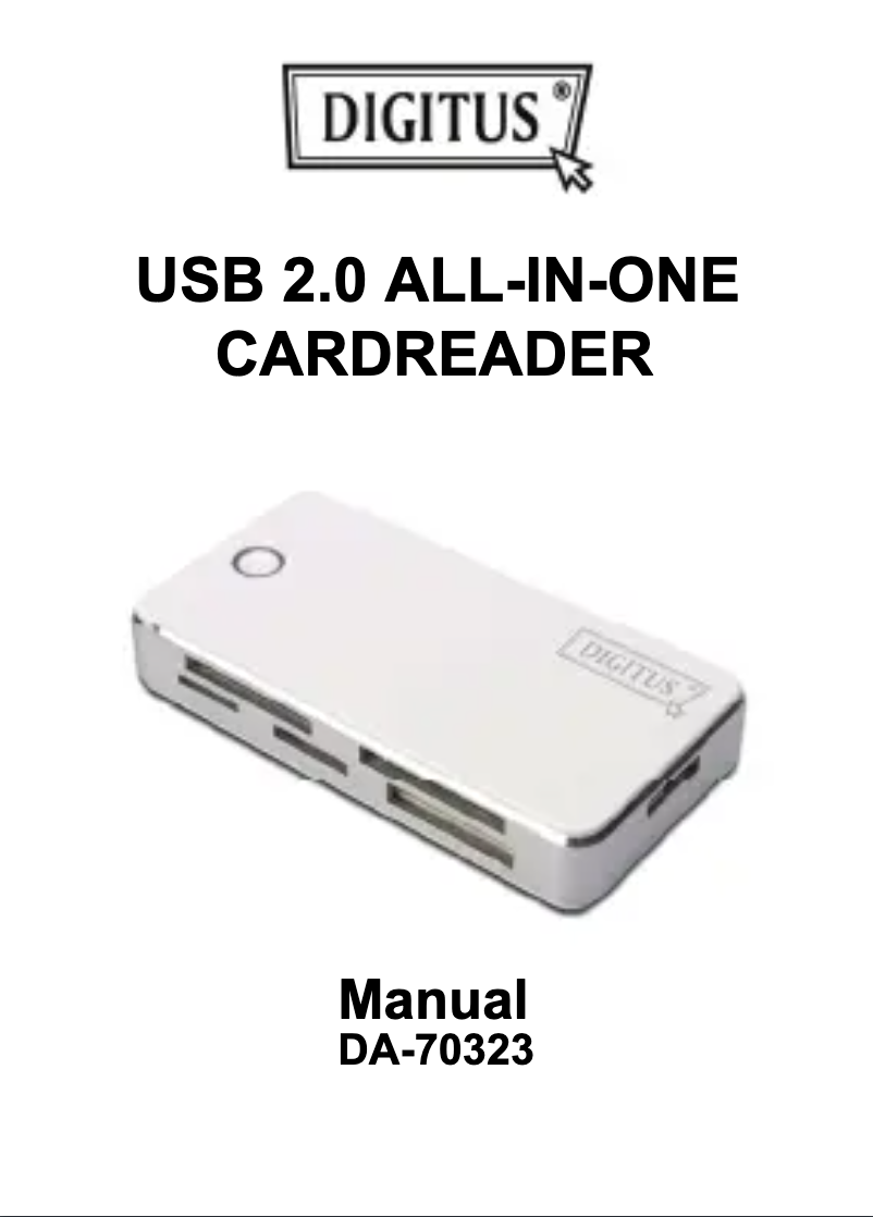 Page 1 de la notice Manuel utilisateur Digitus DA-70323