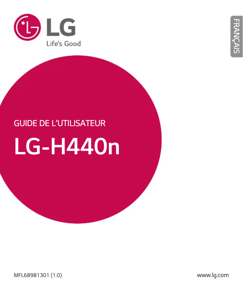 Page n°1 - Manuel utilisateur LG H440
