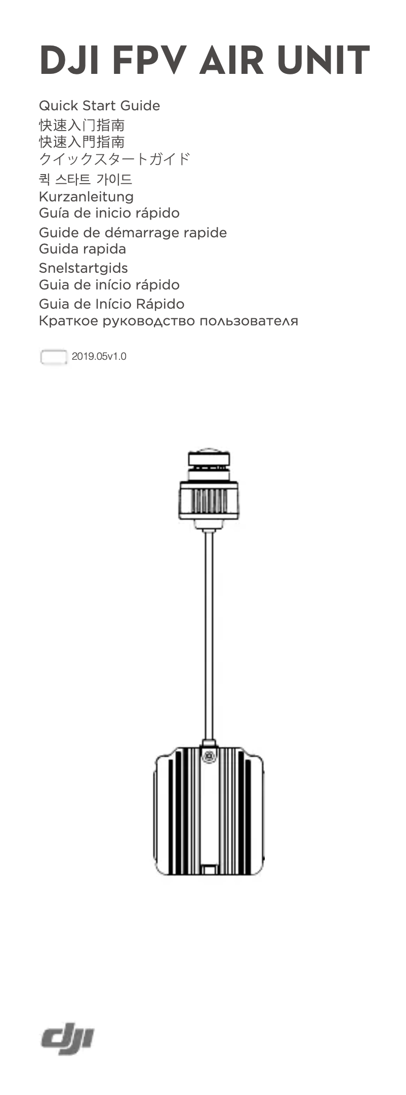Page 1 de la notice Manuel utilisateur DJI FPV Air Unit
