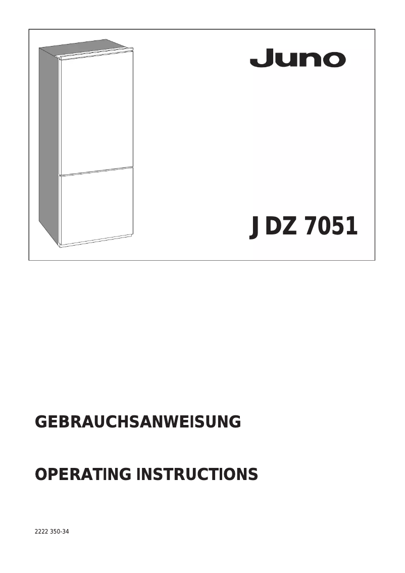 Image de la première page du manuel de l'appareil JDZ7051