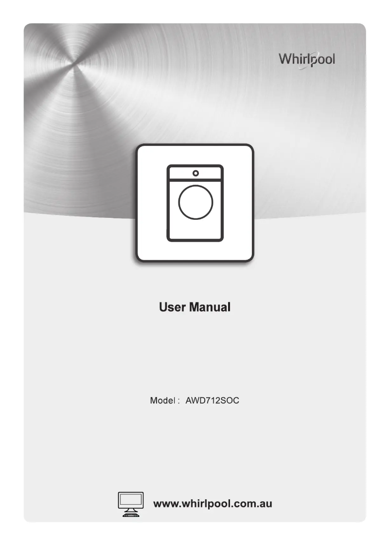 Page n°1 - Manuel utilisateur Whirlpool AWD712SOC