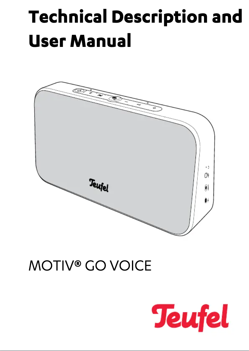 Image de la première page du manuel de l'appareil Motiv Go Voice