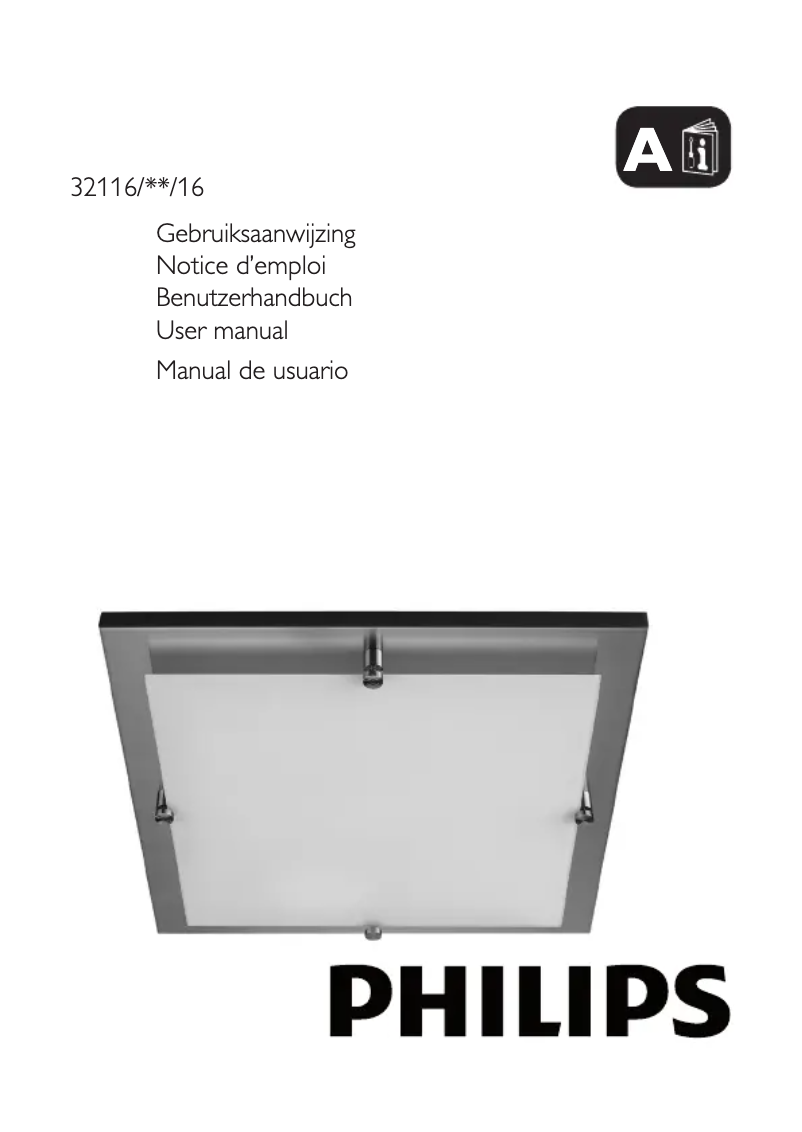 Page 1 de la notice Manuel utilisateur Philips myLiving 32116/17/16