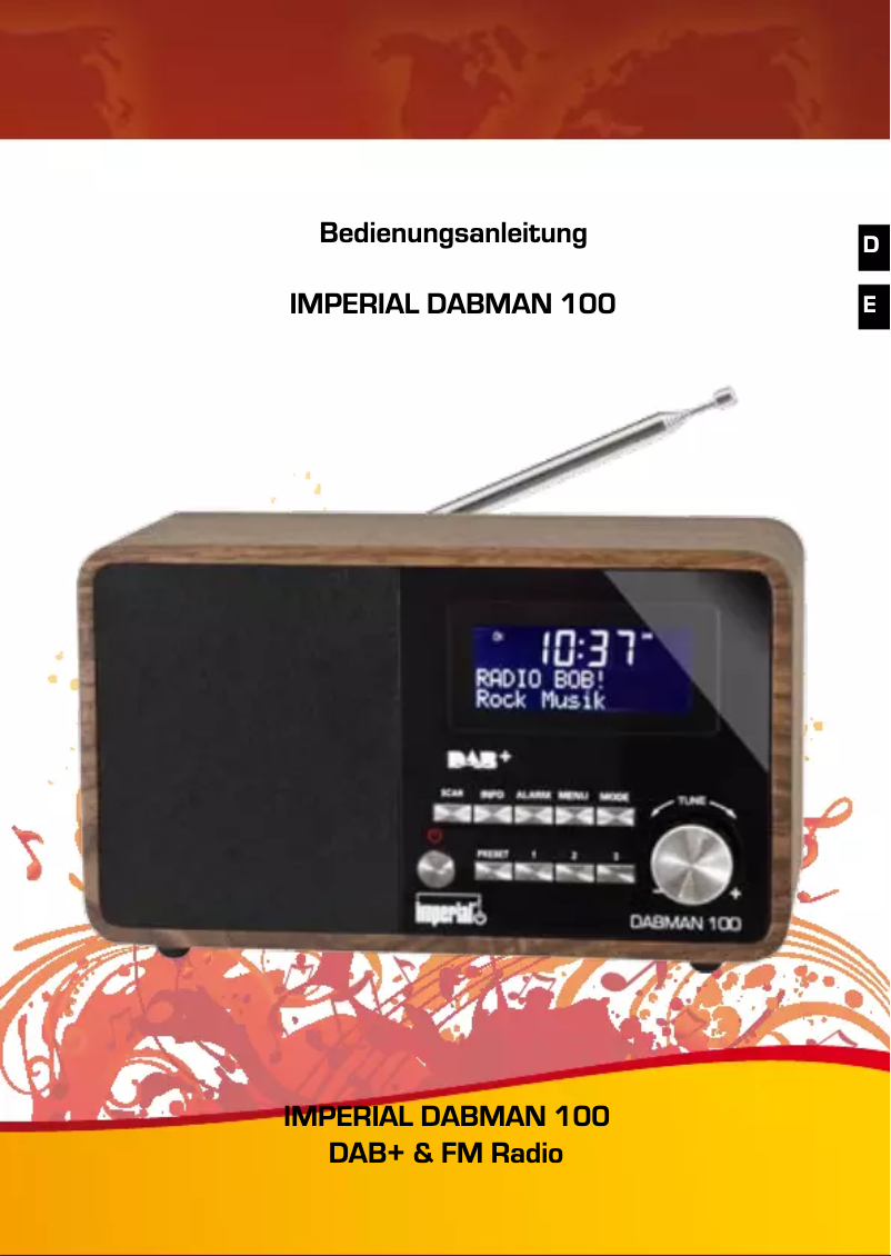 Page n°1 - Manuel utilisateur DigitalBox Imperial DABMAN 100