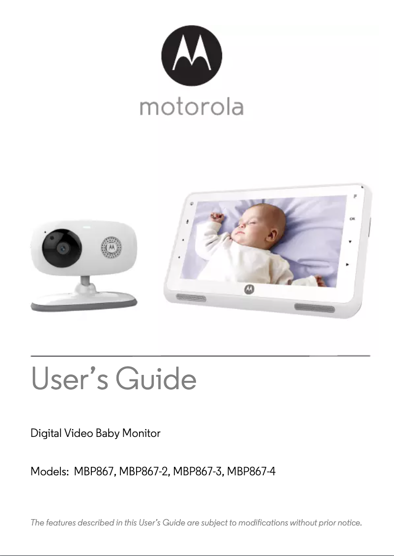 Page 1 de la notice Manuel utilisateur Motorola MBP867