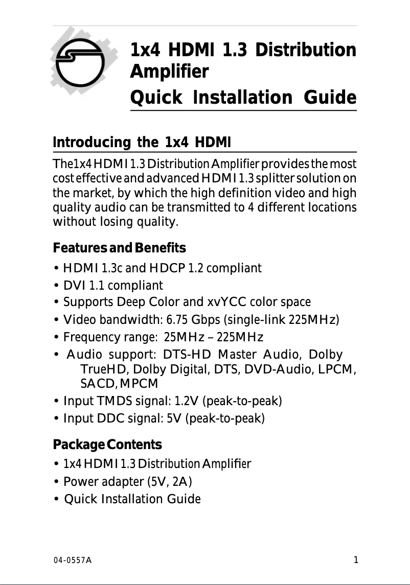 Image de la première page du manuel de l'appareil CE-H20B11-S1