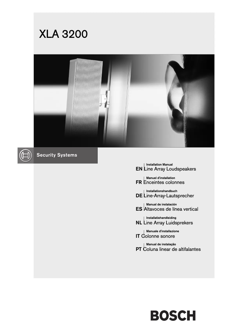 Page 1 de la notice Manuel utilisateur Bosch XLA 3200