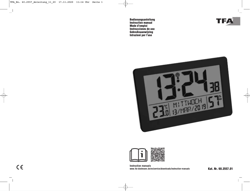 Imagen de la primera página del manual del dispositivo 60.2557.01
