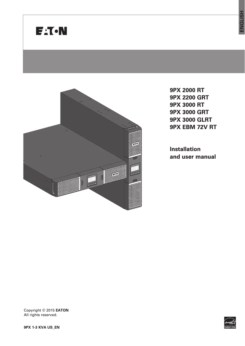 Page n°1 - Manuel utilisateur Eaton 9PX 3000 RT