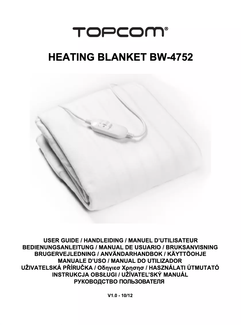 Page 1 de la notice Manuel utilisateur TriStar BW-4752