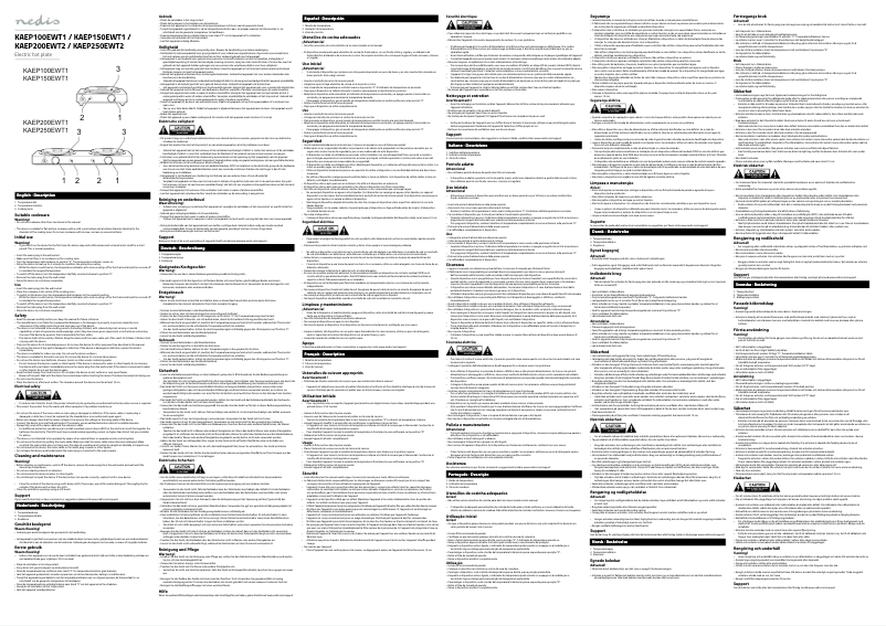 Image de la première page du manuel de l'appareil KAEP100EWT1