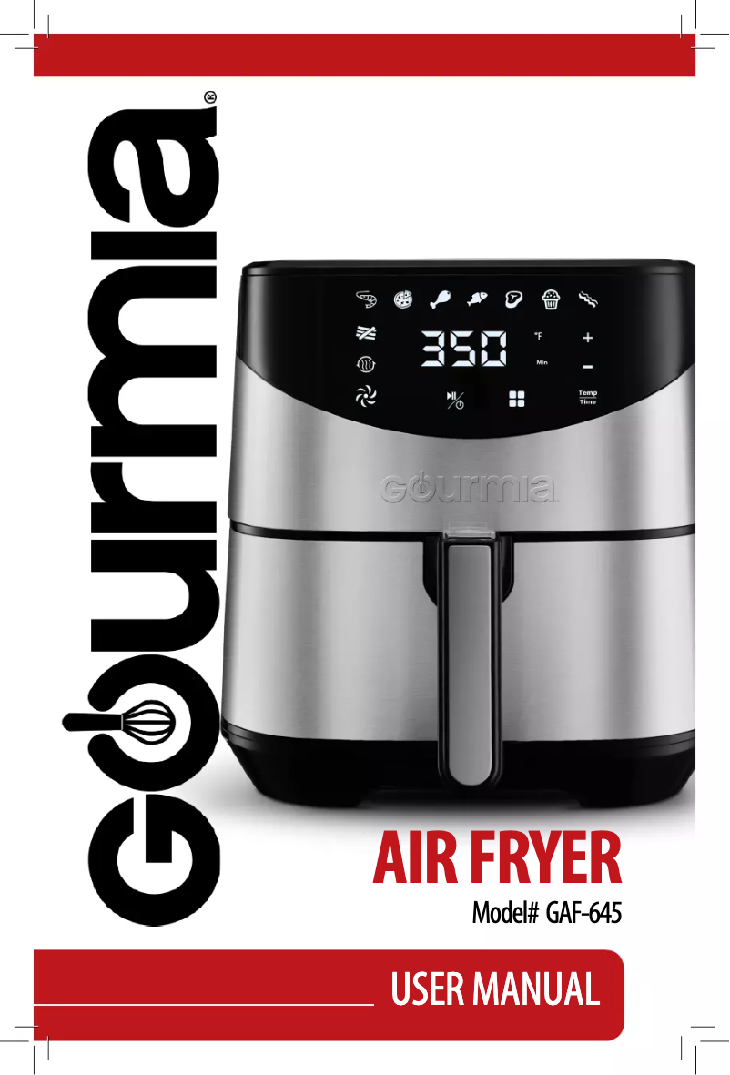 Page 1 de la notice Manuel utilisateur Gourmia GAF645