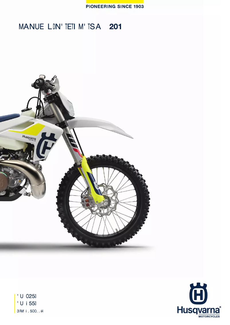 Página 1 del manual Manual de usuario Husqvarna TE 300i (2019)