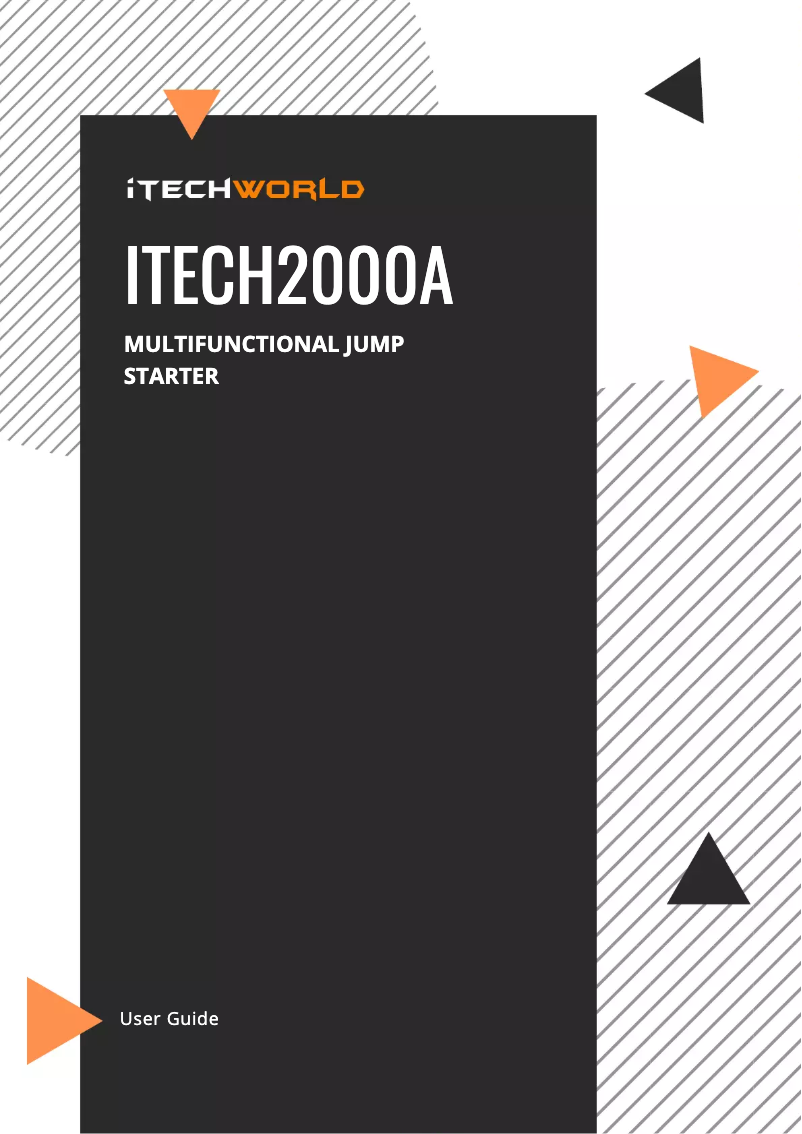 Image de la première page du manuel de l'appareil iTECH2000A