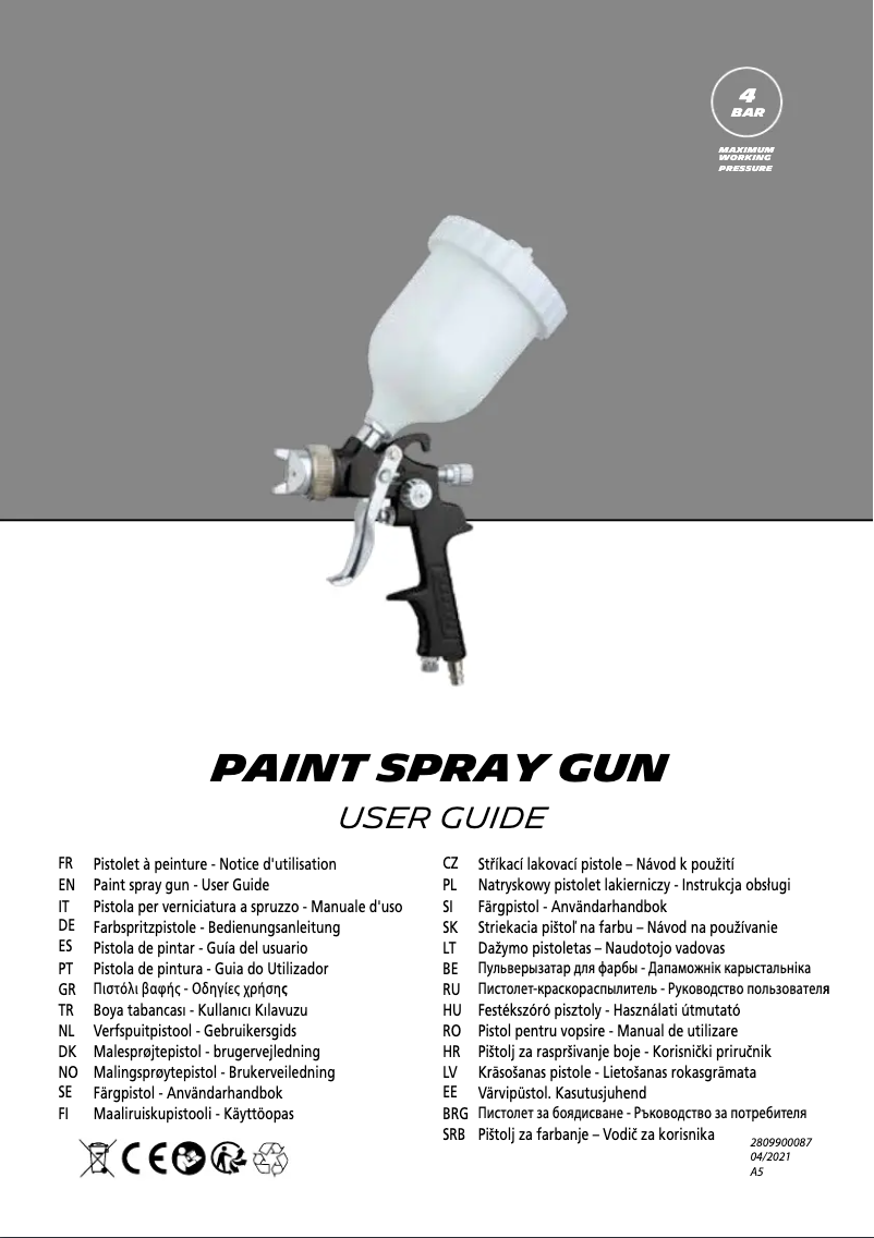 Page 1 de la notice Manuel utilisateur Abac G-550F