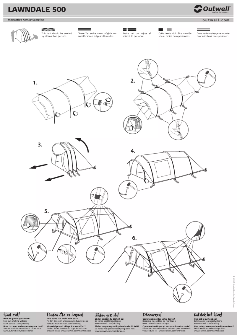 Página 1 del manual Manual de usuario Outwell Lawndale 500