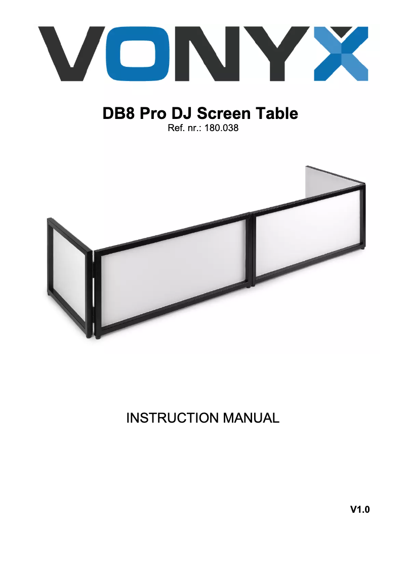 Imagen de la primera página del manual del dispositivo DB8 Pro