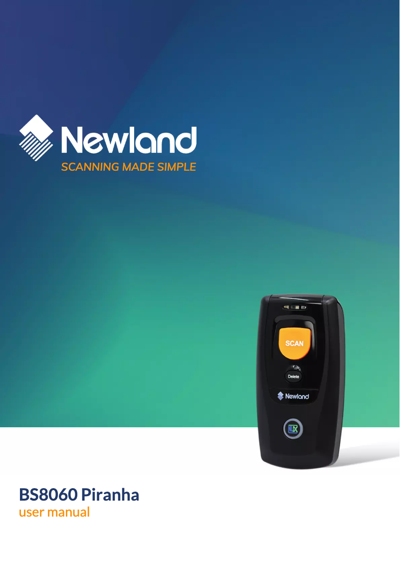 Page 1 de la notice Manuel utilisateur Newland NLS-BS8060