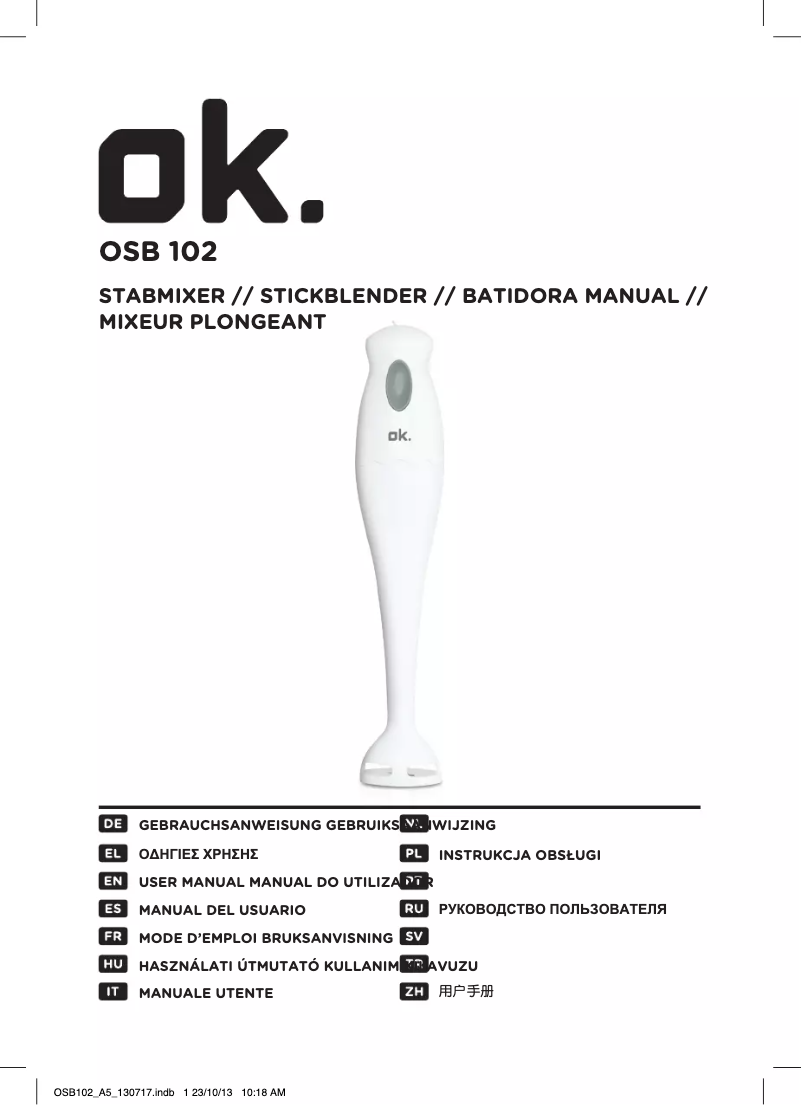 Page n°1 - Manuel utilisateur OK OSB