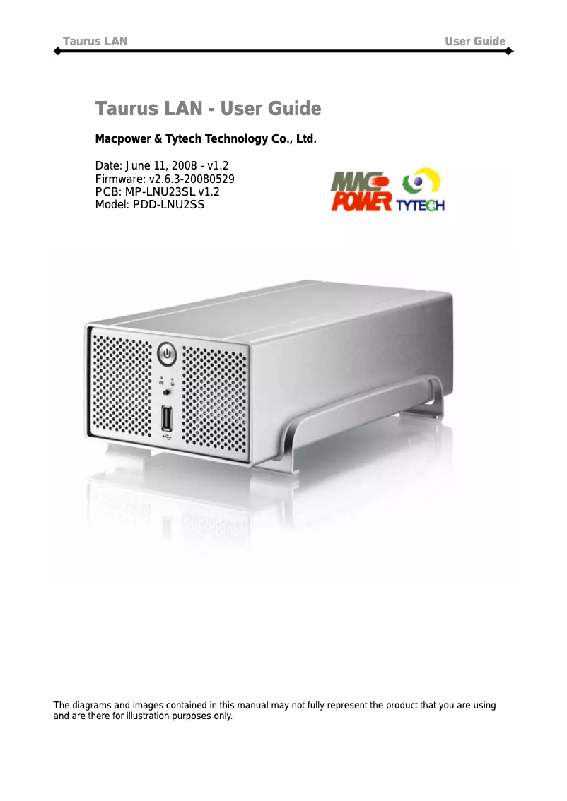 Page n°1 - Manuel utilisateur inXtron Taurus LAN