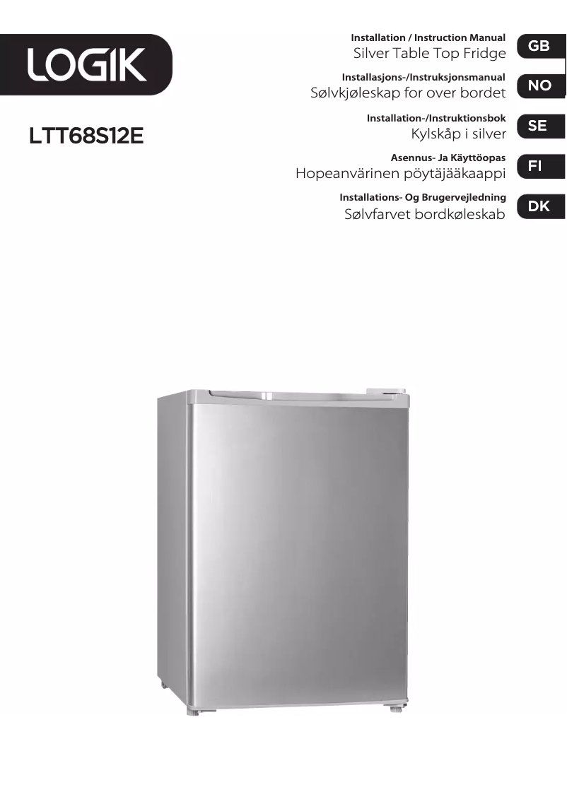 Page n°1 - Manuel utilisateur Logik LTT68S12E