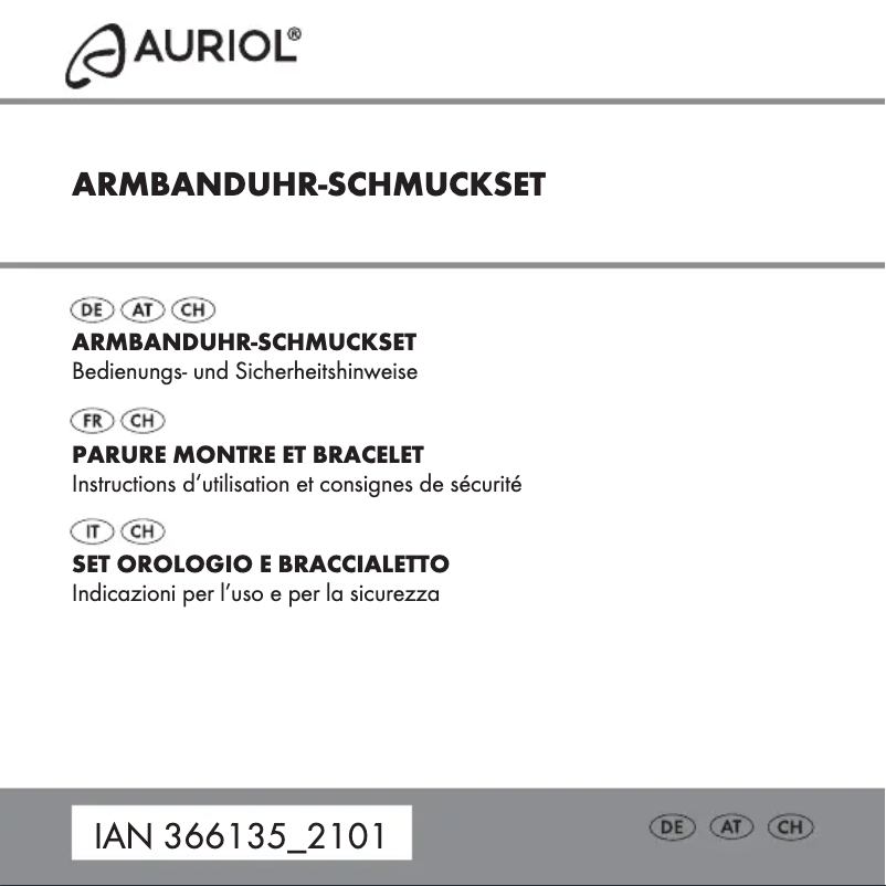 Page 1 de la notice Manuel utilisateur Auriol HG05229A