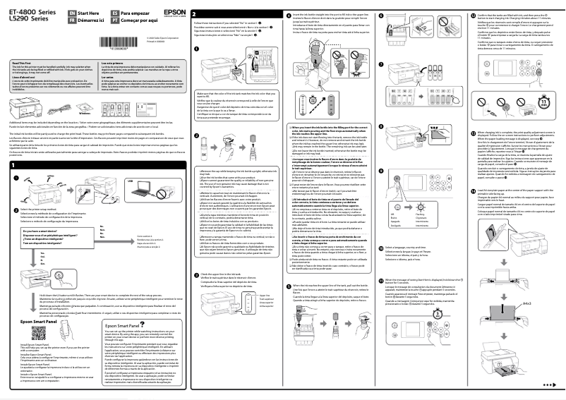 Page 1 de la notice Guide d'installation Epson EcoTank ET-4800