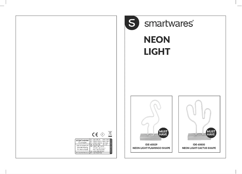 Page n°1 - Manuel utilisateur Smartwares IDE-60030