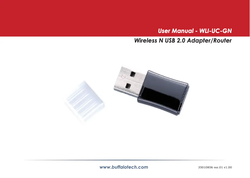 Image de la première page du manuel de l'appareil WLI-UC-GN